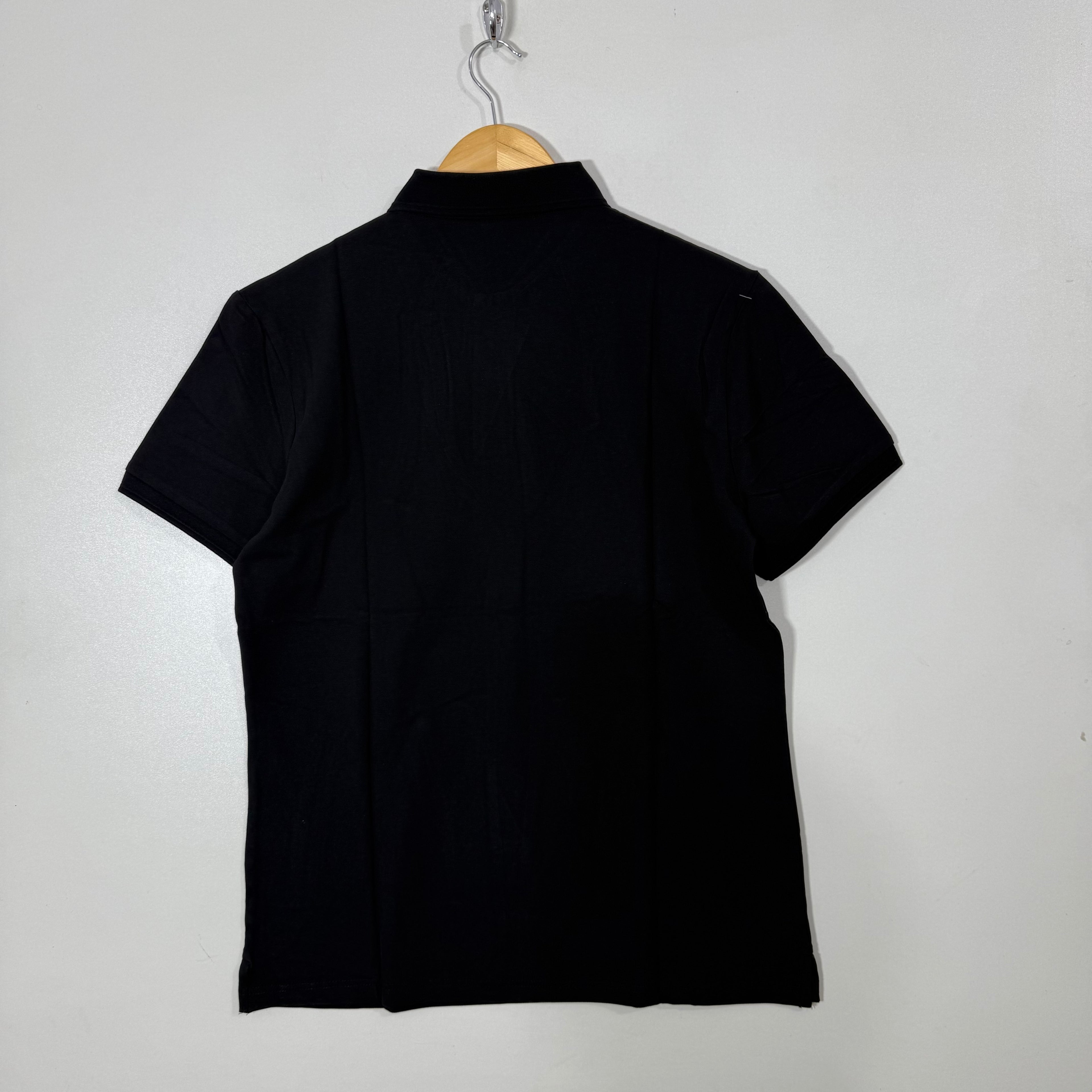 BOSS GREEN LOGO COTTON POLO TSHIRT BLACK COLOUR