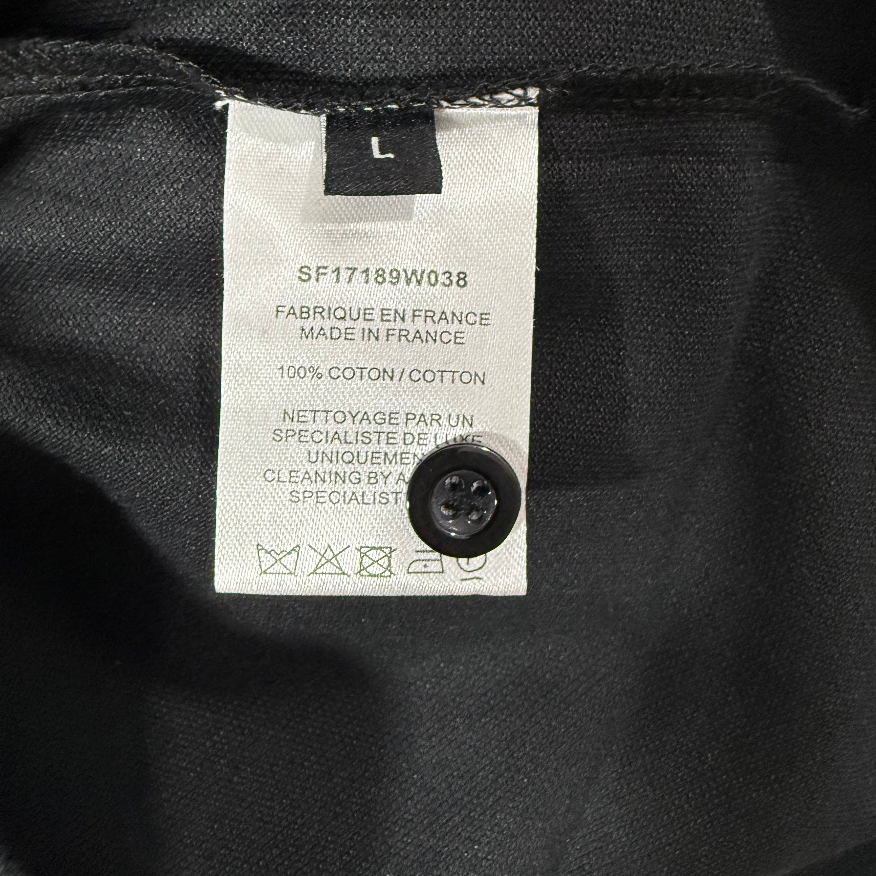 BALMAIN PARIS COTTON POLO TSHIRT BLACK